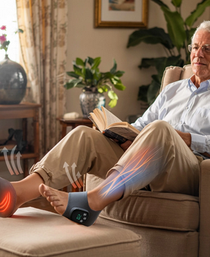 Close-up of the ankle device controls